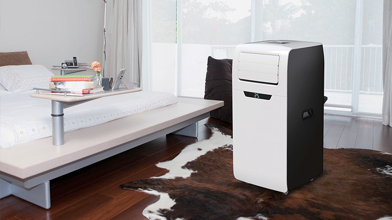 9000BTU 휴대용 방 AC 단위 와이파이 원격 제어 Dehumidifier 및 수면 모드