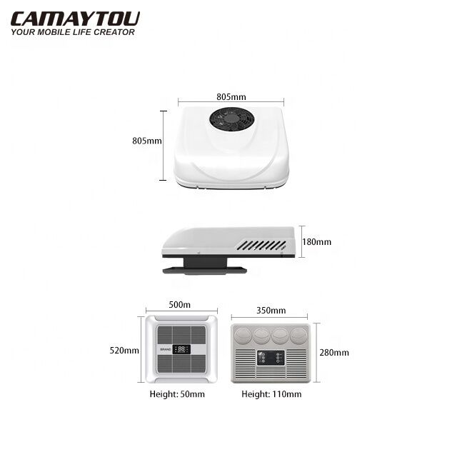 12볼트 24v 48v 루프탑 미니 골프 카트 에어컨 자동차 캐러밴 모터홈 에어컨 12v