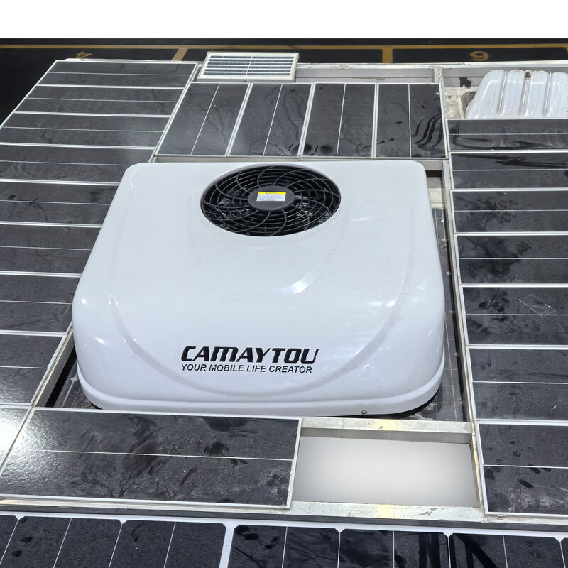 12 볼트 12v RV 에어컨 AC 유닛 에어컨 시스템 12 볼트 24v 48v 캐러밴 캠퍼밴 모터홈 12v